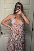 Ordered last minute for a wedding, and it was so flattering. I am 5'11 and it was the perfect length even with heels. Received many compliments and loved the fabric detailing around the stomach so I could eat more wedding desserts - Beatrice H.