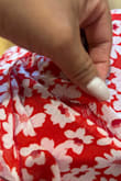 I received the drees damage, but I didn't notice until I was ironing it, but couldn't returned bc I cut all the tags after I tried it and saw it fits:( I usually love everything from Lulus. - Maria D.