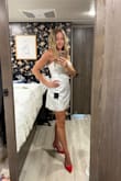 Love it, but it runs a little large! Still going to wear it in my usual size, but doubling up a bra to keep it up. I probably could have sized down, but in a time crunch! - Chris P.