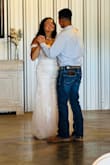 As soon as I saw the dress, I loved it! When it came in through the mail, it was a little small. I think a 10 would have been way too big for me. I ordered an 8 using the site's size recommendation. We added a corset, bigger bra pads, and it was perfect! - Guadalupe C.