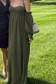 I am 5 months pregnant, and I still felt this dress was too much material. The top was very tight. The length was VERY long, and the sleeves were also quite big. - Jessica P.