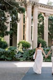 Katia White Strapless Drop Waist Maxi Dress