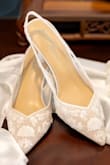 These are my wedding shoes, I wouldn't change a thing I was able to dance all night in them. They aren't the most comfortable, but they are super cute and totally worth the blisters. - Jordyn H.