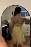 Perfected Sweetness Light Yellow Pleated Tiered Mini Dress