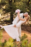 I loved everything about this dress! The price, the quality, the look, the fit!  

This was not our first marriage, and I wanted a dress that was simple, classy, and elegant. This dress was PERFECT! - Jannette P.