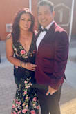 This dress was so beautiful. So many compliments. I'm 5'4 and with heels on the length was just right. - Ginger B.