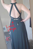 PICS ARE BEFORE TAILORING. Needed a dress with extra room in the hips because I have a small bust (32A), small waist (24"), and a larger hip (41"). Ordered a small when I would normally order an XS because I have found it is easier to size up and get things tailored down, particularly for special occasion wear that I want to fit well. Small was big in the bust, but got it tailored. I am not sure if an XS would have fit in the hip and I appreciate the extra room sizing up provided in the hip area as there was a lot of dancing and movement during the wedding reception; I felt like the hip room was very comfortable at this size. If you have a similar issue and are not looking for the perfect fit/don't want to pay for tailoring, based on the extra small being ~2 inches smaller in the size chart, I would say it might fit fine but could be snug; if you have a smaller hip, you should be fine. I would *hope* that the hip roominess is proportional all the way up through the sizing chart, so maybe L could fit 46" hip?? - Makenzie B.