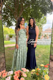 Allison Sage Floral Burnout Drop Waist Maxi Dress