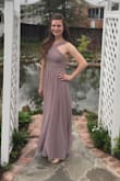This dress is beautiful! I bought it for both a spring formal and to wear as a bridesmaid in June. The color is elegant and sophisticated, and the length is nice and long. I did order a small and then have to exchange it for an xs, so it runs a bit big. Overall very comfortable, and I felt beautiful in it. - Rachel S.