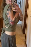 I'd buy this in so many colors if I could. The way it fits (and is adjustable bc of the back tie) is perfect. The material feels nice and looks classy. You can enjoy a back opening without having to go braless or wear a weird, uncomfortable one. My fav top I've bought in quite a while! - Jameson M.
