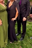 Absolutely hands down loved this blazer; it complemented the dress so well. My husband says no, you shouldn't need it. But I said if I get chilly, I want something other than his jacket. I'm so glad I did!!! Stunning, it was enough on my shoulders to keep me warm on a fall evening for a wedding!! - Wendy G.
