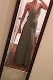Can't wait to wear this to the wedding I ordered it for. Fits perfectly, neckline has a moderately deep V but adjustable straps can change this. Fabric is light and flowy but not cheap. I ordered the green color, totally true to photos. Looking for an excuse to order in more colors. - Chelsea R.