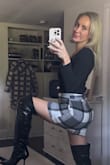 Obsessed with this skirt. It's the perfect transition from summer to fall. It fits perfectly! - Karin R.