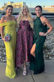 The fit, color, and texture of the dress were exactly as I imagined! I received several compliments. I'm 5'2 and wore 3" heels, and only needed to hem about 2" off the bottom for the perfect length. I would highly recommend this dress! - Kaitlin