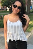 This top is so cute! It's great to dress up or down. I wore it out with jeans the other night, loved it! - Haley Y.