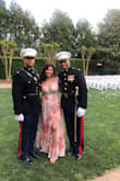 Normally a medium, ordered a small because I was obsessed when I saw this! A little tight around my waist but it zipped up so yay! Did have to get it majorly hemmed but that's normal for me. I wore it to a wedding and felt so amazing! - Monica M.