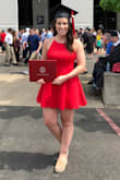 This dress seriously fit perfectly. I wore it in black to a wedding and in red for my college graduation and I am so pleased with the fit! I personally didn't have to wear a bra with it and even with a bigger bum I didn't find that it was too short or anything. Loveeee this dress! - Fallon P.