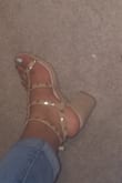They ran just a tad bit small and when walking your foot will slip down even more cause it's slippery leather. Which makes toes look like there almost touching the floor but I still love. If I order the black ones I will order size 8 I ordered 7.5.. - Gloria J.
