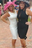 I wore this dress to a Kentucky Derby charity event. Everyone complimented on it. Quality material, fits well and material wore well in humidity. I had to have it hemmed because I am 5 ft tall, but that is typical for me. No complaints, I have a seamstress. Love this dress. Wore in the back helps the form in the back hold. Definitely recommend. - Candy H.