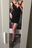 This dress is SO flattering and comfortable! The length is great, which is something that's hard to come by when you're on the taller side. It doesn't ride up when you walk, either. The material is very quality, super thick so everything is held in, and you don't have to wear a bra with it. The chest area is every so slightly loose on me, but not to the point where it would cause any issues. Love love love this dress! - Taylor M.