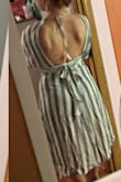 SO many occasions I could wear this to throughout the spring/summer. The material is a little thinner than I thought it would have been And it seems like it might wrinkle easily. So a slip under the bottom half and some kind of bra is needed in my opinion. I was able to find a bra that was a low back, strapless that works PERFECT. Yay for not needing to wear sticky boobs. Haha. I'm wearing it this weekend to a casual wedding. I'm so excited!. - Amanda M.