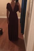 I love this dress for the most part! It's comfortable and there are so many things you can do with it! I got a small but I am 5'8" and the dress is just a little short so I won't be able to wear heels with it unfortunately. I took a picture of how I plan on wearing it as a bridesmaid in an upcoming wedding (I bent my knees a bit so you can't see my feet haha). - Kali H.