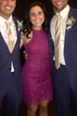 I ordered this dress in a small, for a May wedding in Seattle and it was perfect. A little tight around the hips but I liked how it looked. Beautiful color too, it got a ton of compliments. Highly recommend! - Amanda J.
