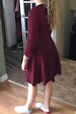 Not sure I we will keep it. Doesn't fit well around chest and under arms. Love the material. It is a very nice dress. But not quite the right fit. - Margaret F.