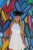 I bought this dress specifically for my Masters Degree Commencement and it was absolutely perfect. The material was heavy enough to feel formal, but light enough to wear in LA weather. The fit was very slimming, and the open back gave a feminine, sexy feeling to balance out the conservative front. Overall this is a great pick! - Laura P.