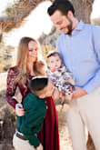 I'm obsessed with this dress and I'm SO glad I wore it for our family pictures. It's definitely something you can dress up or down. The lace wasn't too tight, the waist did not give at all. The large was too big, but the medium was a little snug. I still went with the medium because it overall looked better. - Rachel I.