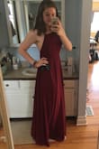 Wore this as my prom dress and loved it. Such an easy look to dress up and great for dancing. It is a little long for my height but I hemmed it just a few inches. Worth it for the price. - Bridget J.