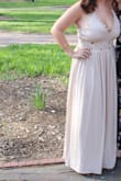 I got this dress for my sorority formal and it was perfect! I have a large bust so I sized up, and was so glad it fit since I have a hard time finding formal dresses that fit my top!! It's stunning and the color was very pretty. - Paula R.