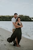 Beautiful dress! Fit well. It was a tiny bit loose in the top but that is because I don't have a lot to fill it. The straps were a tiny bit loose but not that bad. Perfect for an engagement session. - Amber M.