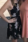 I absolutely love this dress. I got it a few weeks ago and have already worn it three times. I wore it to my cousin's wedding and senior brunch. It can be dressed up with heels or dresses down with jean jacket. The back is adjustable for comfortable. You don't need a bra but could wear a sticky one. - Alison V.