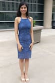 This dress is perfect for morning event. I wore this on my graduation and after reception. I got so many compliments. Best purchase ever. I didn't use the tummy tucker, there was a little muffin top but it didn't look too bad. In photos I sucked it in :P. I clubbed it with rose gold heels bought from Lulus only.
I was little scared of the low back but it looked classic too. Be mindful that with dress you need to buy the silicone bra or some other backless bra (transparent back strap doesn't work) which can be additional cost. I had to plan well before my graduation but it was worth it. - Akshita B.