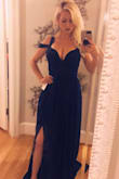I love this dress, going back and forth on whether I should keep it though. I need to have the straps shortened which is odd because I'm a 34D. So be aware you may or my not have to have some alterations to make it fit you perfectly. Otherwise it's really beautiful. For reference this is a size small. - Sheena G.
