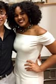 So this is actually my second jumpsuit from Lulus, and it worked perfectly once again. It's such a great, stretchy fabric and compliments all your curves. Of course, SPANX helps you look even better, but I felt hot as anything as I showed up to my awards ceremony and graduation. It is slightly see-through, I would recommend wearing nude undergarments, but it was honestly fantastic. - Tatjana S.