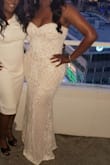 Dress was perfect for my intimate wedding.  I purchased a ballgown for a big wedding, but decided to have a small private ceremony.  This dress was perfect and the price was great! - Lisa F.