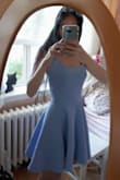 I purchased a bridesmaid dress at Lulus and decided to grab a few more items, and was tempted to grab this but only got it in red. Once I saw the red and tried it on, I decided I wanted this one as well. The color is so pretty, and the dress is such good quality and cut. I feel like this dress is perfect for so many different occasions, and I will wear it both casually and for events. It is absolutely beautiful. It feels like a dress Cinderella would wear. - V. R.