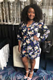 This is light. Love the fabric and fits comfortably. - Natalie