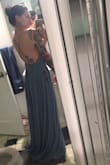 I bought this dress for a wedding I'm in that will be in Hawaii. I love this shade blue and can't wait to wear it! I will definitely have to get it hemmed as I do with most maxi dresses. This dress is the perfect combination of effortless yet elegant. I would say that it is fairly true to size...I am usually a true small but sometimes do an XS. In this case, the XS fit better. - Alyssa S.