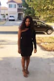I order this dress because I like the style. When it arrived, I tried it on, and the way it shaped my body was great. My tummy was so flat in the dress- normally I have a little bit big tummy which am working on. This dress makes me looks fabulous. The material is great, no adjustment needed, it just fit perfect. It is one of my best dresses. I can't wait to show my looks. - Amie D.