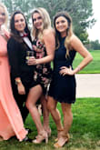 I wore this dress to a wedding and received so many compliments. The material of the dress really makes your figure look good! Form fitting, but not tight and so comfortable. I am 5'7" / 130-140 lbs and the large fit great! I have a smaller chest so that part was a little loose on me, but nothing a bra can't fix! Will definitely buy in more colors. - Brianna R.
