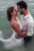 I used this dress for a day after our wedding shoot on the beach. The flowy dress was perfect for the shoot.
The fit (M) was perfect except that I was not able to wear a bra initially. I brought it to my seamstress and she simply added a panel behind the corset and I was able to wear a strapless. Would definitely recommend this dress!
Photo credit: Abigail Gingerale Photography - Debra P.