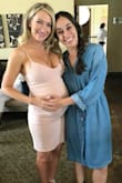 This dress was perfect for my baby shower.  I love how it showed off my bump and it will fit great after the baby is born too!! - Mary K.