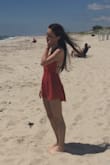Usually when I buy dresses/rompers they are always too big around the waist, but this romper fit perfectly. The top is easily adjustable, and the design of the top makes the romper stand out. I wore it on the beach with a bikini under, but it also can be worn without a bra. I know I'll be living in this romper this summer! - Gina G.