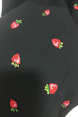 Cute dress but not so cheesy look. I like the skirt hem gives a bit of frill. Material is rather thick but cooling. Good for summer season. Had to button in front though as it is too open for me. Strawberry prints are also cute. - Susanna C.