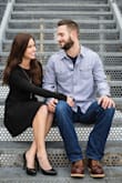 I wore this dress for our winter engagement photos and loved it! The material is a little bit thick, so it was perfect for keeping me warm outdoors. It was very form flattering as well. I would definitely buy this item in other colors. - Krissy G.
