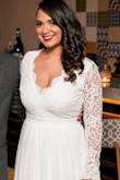 I loved! This dress was just perfect for my small wedding. The quality and details of this dress were amazing. I recommend it 100%. - Carolina