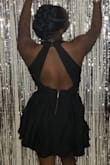 This dress looks and fits so cute! It's pretty short in the back if you're a little taller, like I am, so keep that in mind. Besides that, I love the dress and received many compliments on it. - Latoya S.